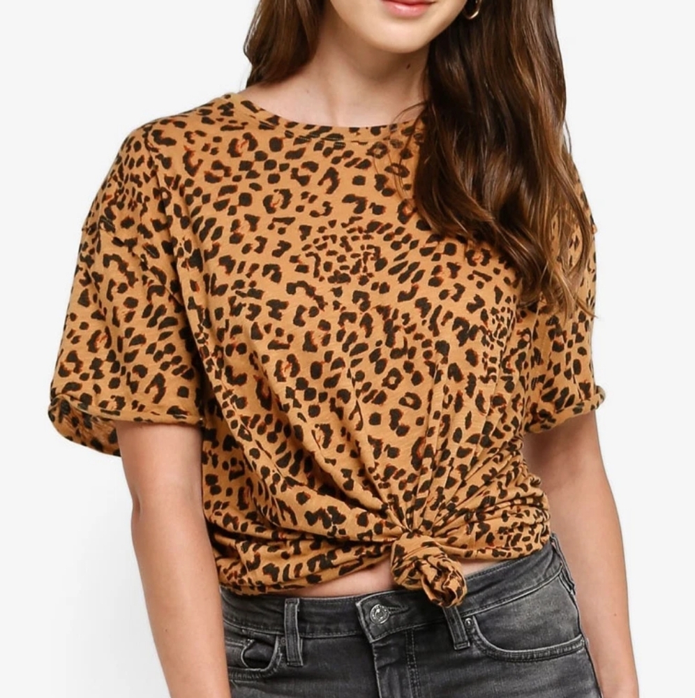 12. We The Free by Free People | Cheetah Print Top | Size XS | Bold & Effortless